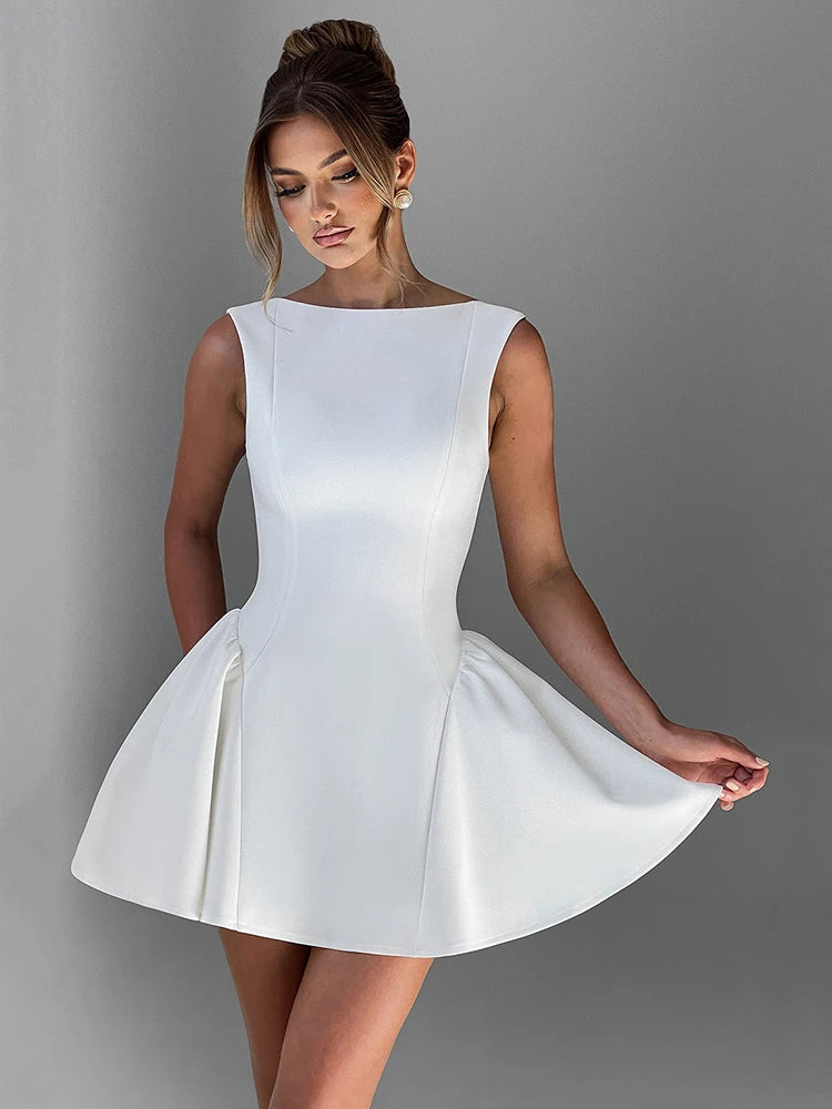 Mini Dresses - Twirl-Ready Tea-Length: Ultimate Date Night Dress