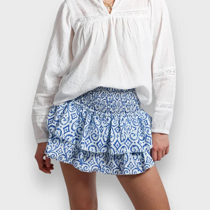 Mini Skirts- Women Layered Ruffled Mini Skirt – A Must-Have Bohemian Piece- - Pekosa Women Fashion