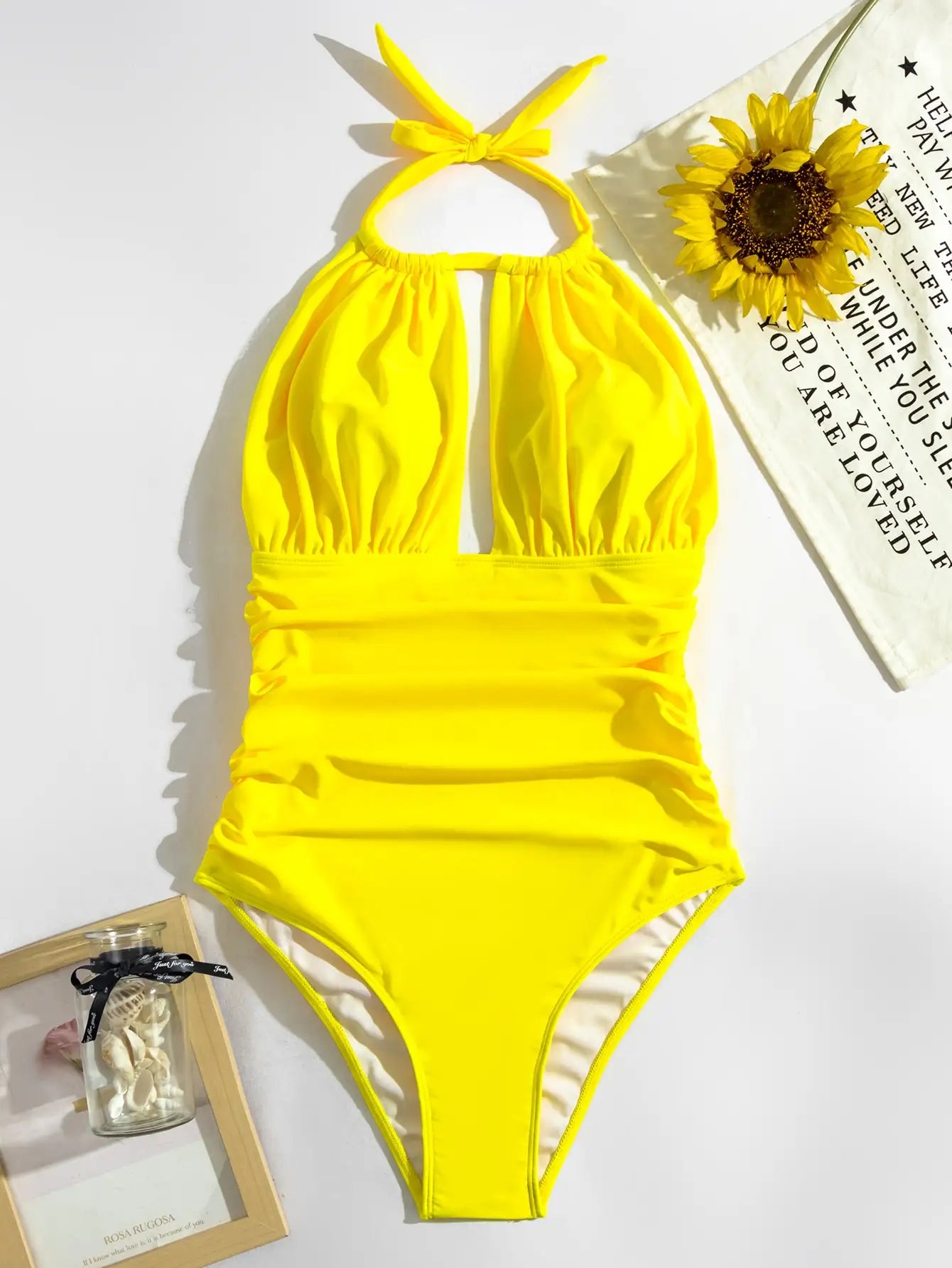 Monokini Swimwears - Pool Party Ruched Monokini-suit