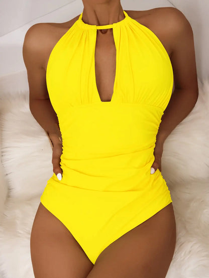 Monokini Swimwears - Pool Party Ruched Monokini-suit