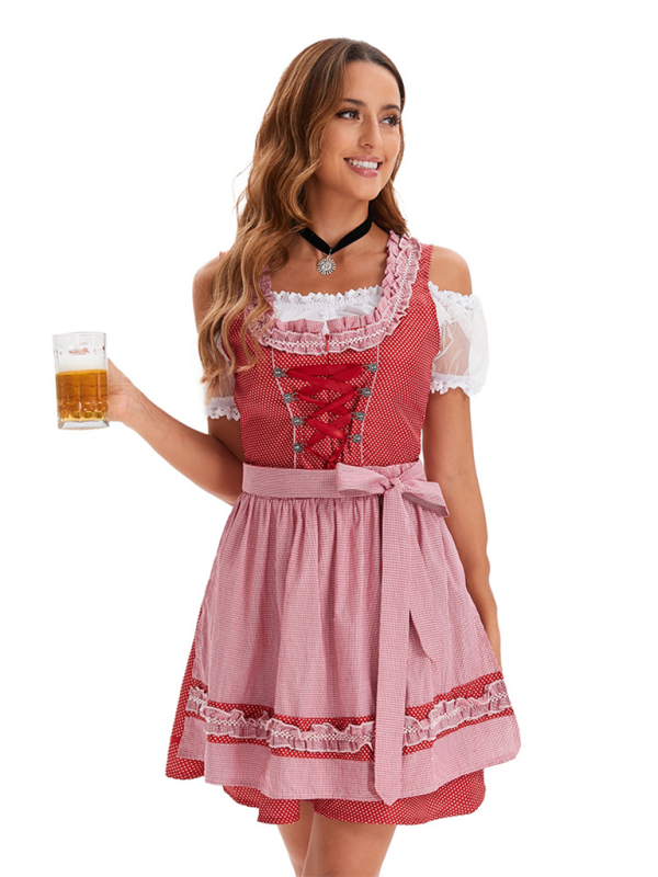 Oktoberfest Dress - Oktoberfest Queen Classic German Beer Maid Costume