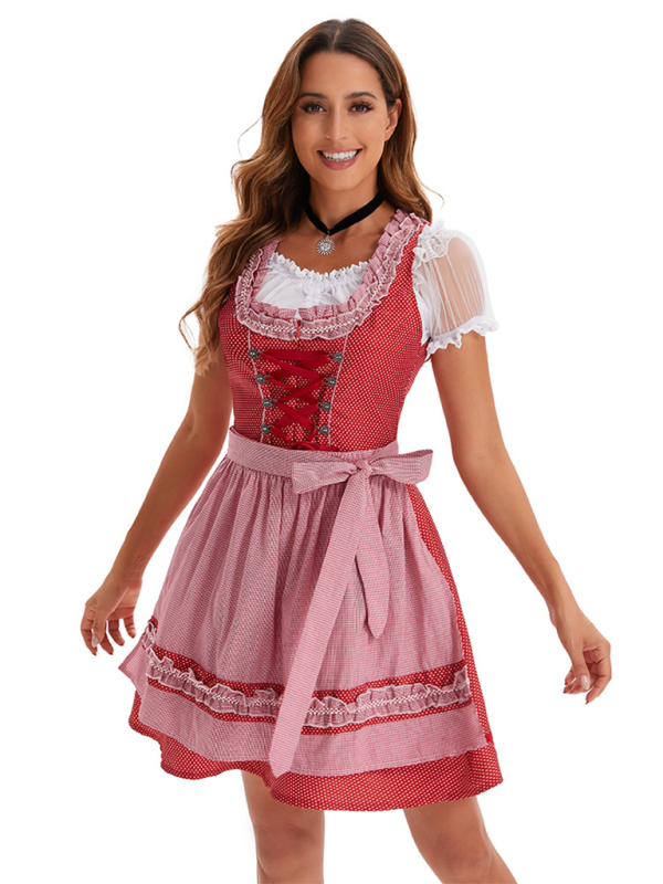 Oktoberfest Dress - Oktoberfest Queen Classic German Beer Maid Costume