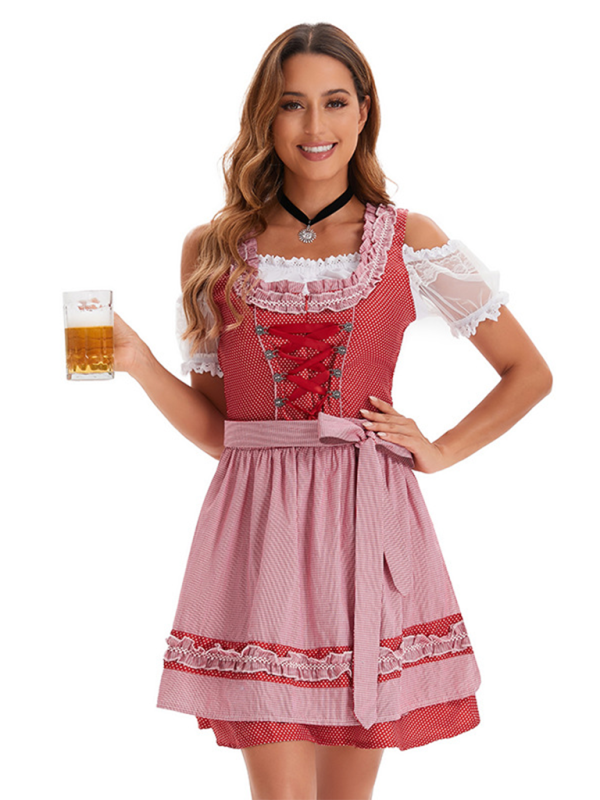 Oktoberfest Dress - Oktoberfest Queen Classic German Beer Maid Costume