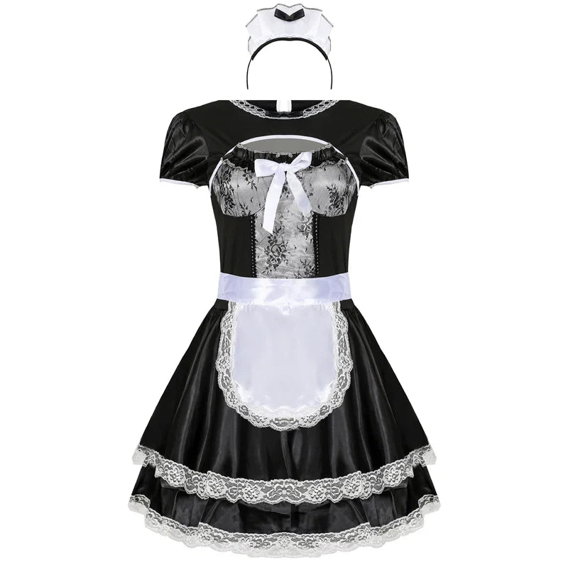 Oktoberfest Dresses- French Maid Costume for Oktoberfest and Cosplay Fun- - Chuzko Women Clothing