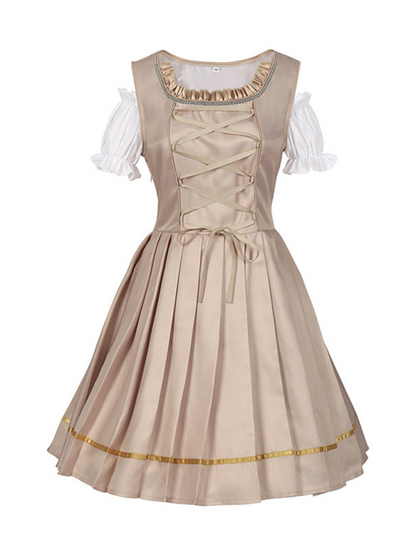 Oktoberfest Dresses - Golden Champagne Oktoberfest Dress for Women