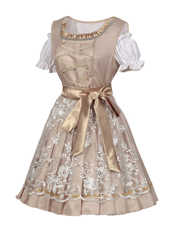 Oktoberfest Dresses - Golden Champagne Oktoberfest Dress for Women