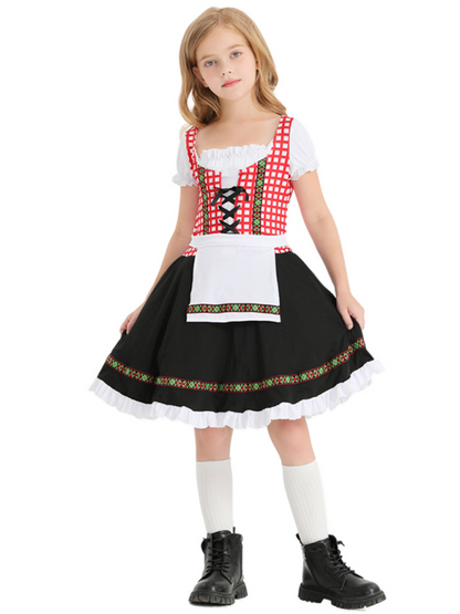 Oktoberfest Dresses - Kids' German Beer Maid Costumes Little Festive Dress