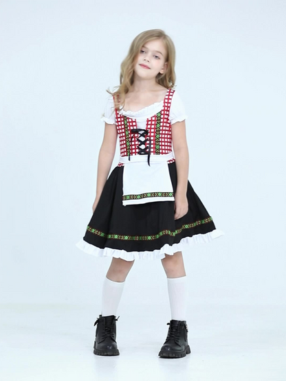 Oktoberfest Dresses - Kids' German Beer Maid Costumes Little Festive Dress