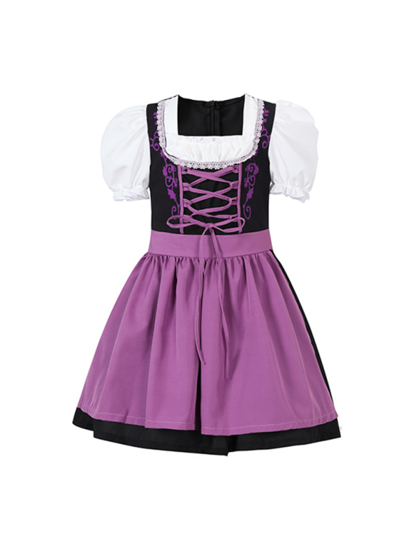 Oktoberfest Dresses - Little Lavender Kid’s Bavarian German Maid Costume Dress