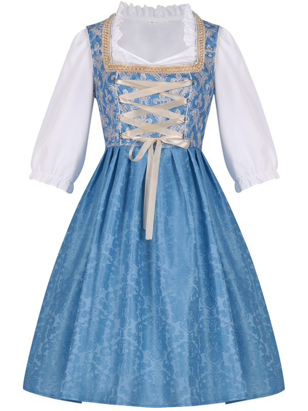 Oktoberfest Dresses - Traditional Costume Royal Blue Women’s Oktoberfest Dress