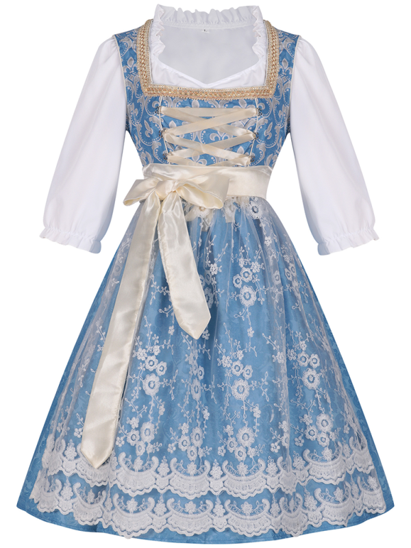 Oktoberfest Dresses - Traditional Costume Royal Blue Women’s Oktoberfest Dress