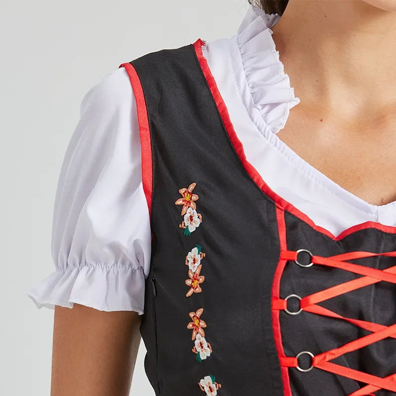 Oktoberfest Dresses- Women Authentic Bavarian Costume Dirndl for Oktoberfest- - Chuzko Women Clothing