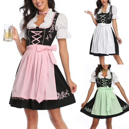 Cosplay Dirndl bavarois authentique pour femmes pour l'Oktoberfest