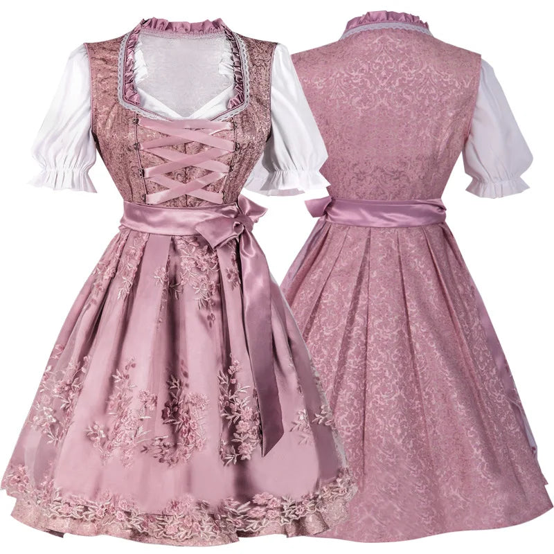 Oktoberfest Dresses- Women Traditional Oktoberfest Dirndl Dress for Costume Events- - Chuzko Women Clothing