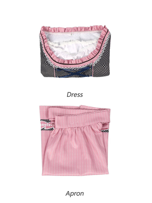 Oktoberfest Dresses - Women’s Pink Oktoberfest Dress Bavarian Beer Maid Outfit