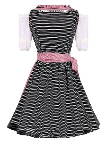 Oktoberfest Dresses - Women’s Pink Oktoberfest Dress Bavarian Beer Maid Outfit