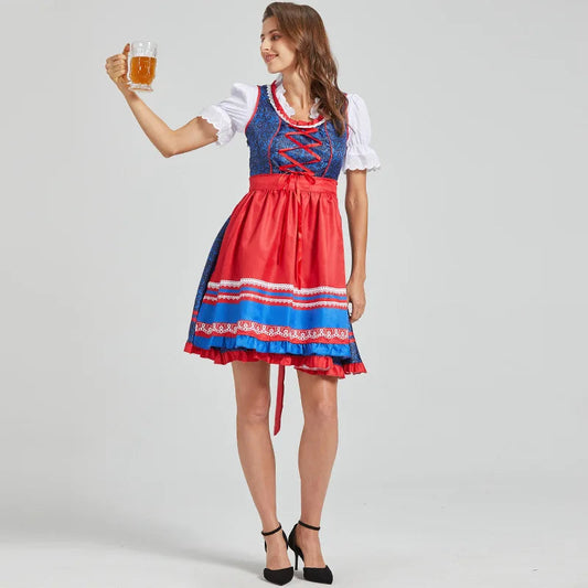 Oktoberfest-Bayern-Dienstmädchen-Outfit – deutsche Cosplay-Perfektion!