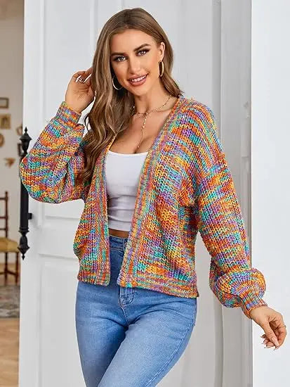 Open Front Cardigans - Chic Chunky Knit Throw-On