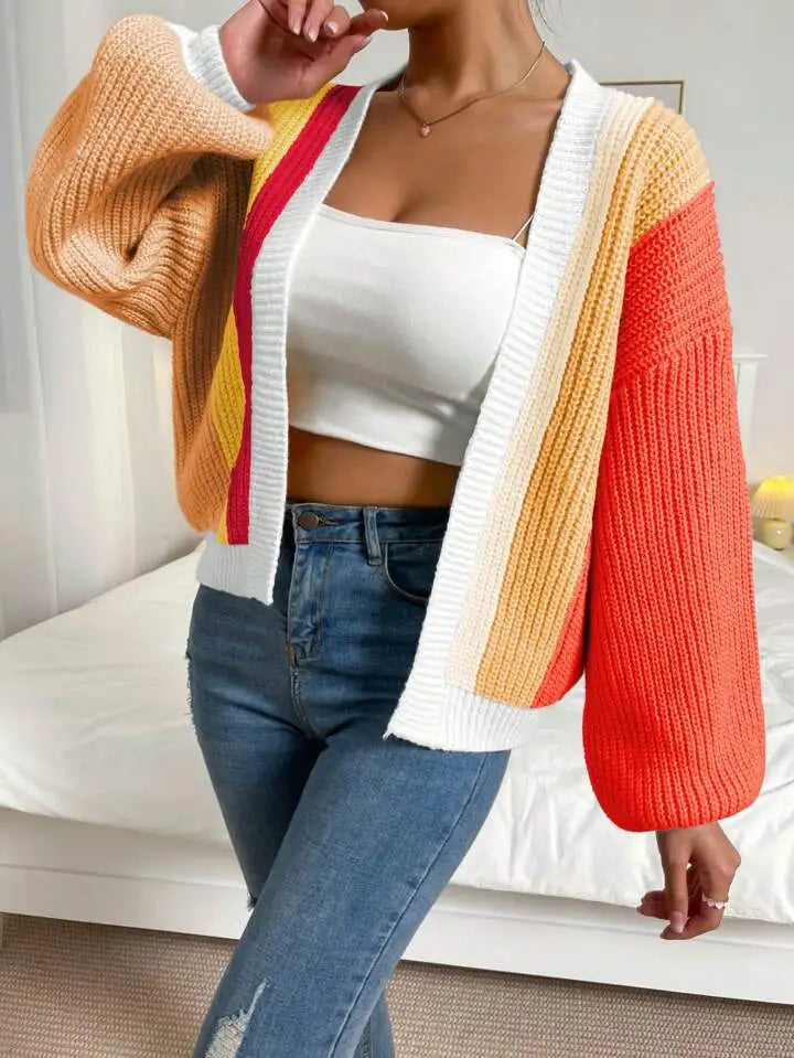 Open Front Cardigans - Chic Chunky Knit Throw-On