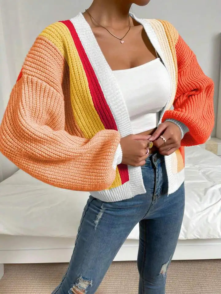 Open Front Cardigans - Chic Chunky Knit Throw-On