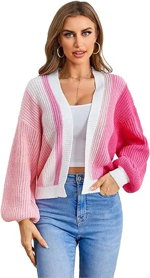 Open Front Cardigans - Chic Chunky Knit Throw-On