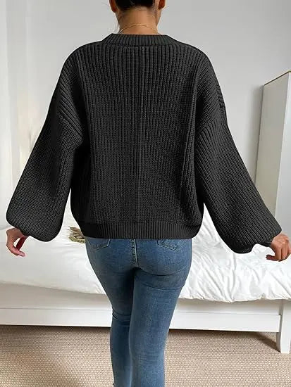 Open Front Cardigans - Chic Chunky Knit Throw-On