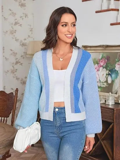 Open Front Cardigans - Chic Chunky Knit Throw-On