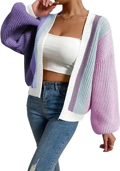 Open Front Cardigans - Chic Chunky Knit Throw-On