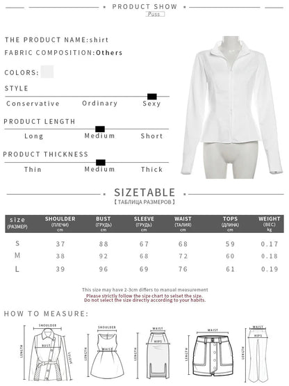 Outfit Sets - Flare-Cuff Shirt & Skirt Contemporary 2 Piece Set