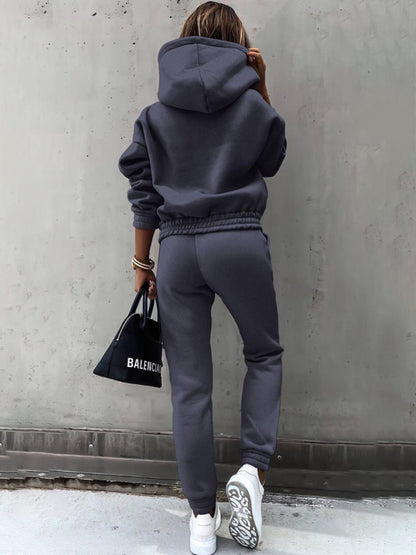 Outfit Sets - Hoodie & Sweatpants Set 2 Piece Pencil Pants and Sweatshirt