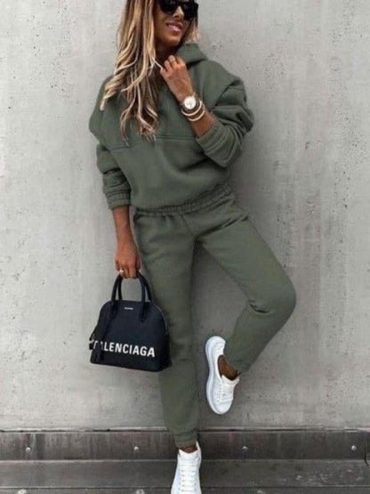 Outfit Sets - Hoodie & Sweatpants Set 2 Piece Pencil Pants and Sweatshirt