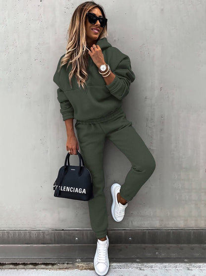 Outfit Sets - Hoodie & Sweatpants Set 2 Piece Pencil Pants and Sweatshirt