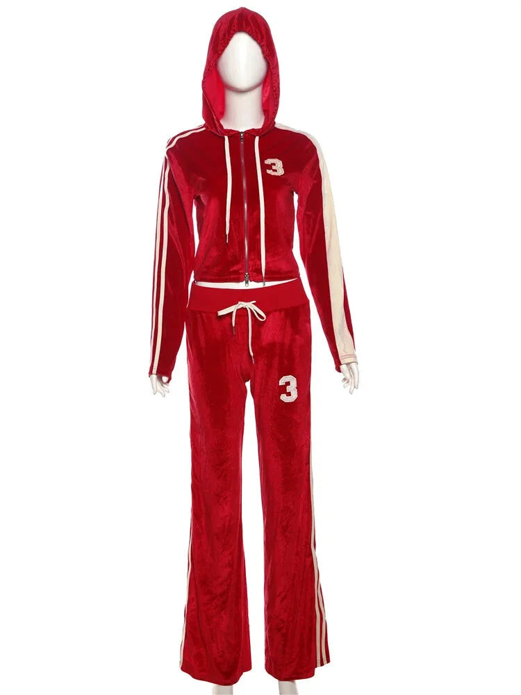 Outfit Sets- Velvet Lounge Set Tracksuit Shorts or Pants, Your Choice