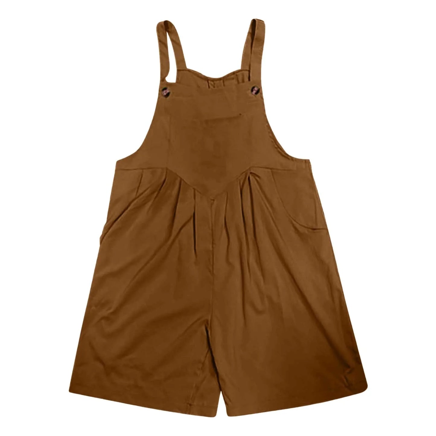 Overalls- Short-Length Summer Playsuit for Women's Loungewear - Loose Overalls- - Pekosa Women Fashion