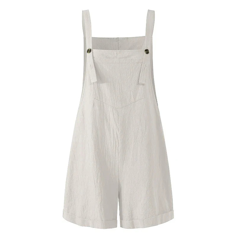 Overalls- Solid Lounge Summer Overalls Playsuit for Women- - Pekosa Women Fashion