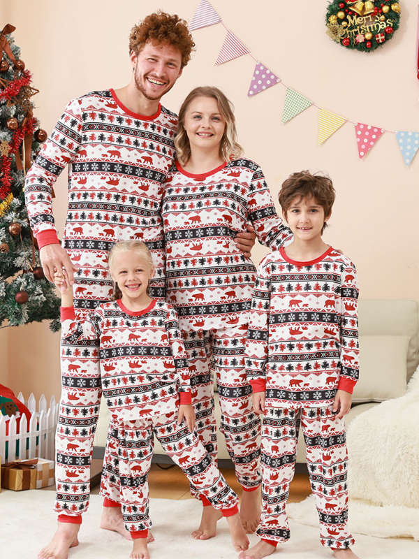 Pajamas Family Set - Christmas Family Bear Pajamas Set