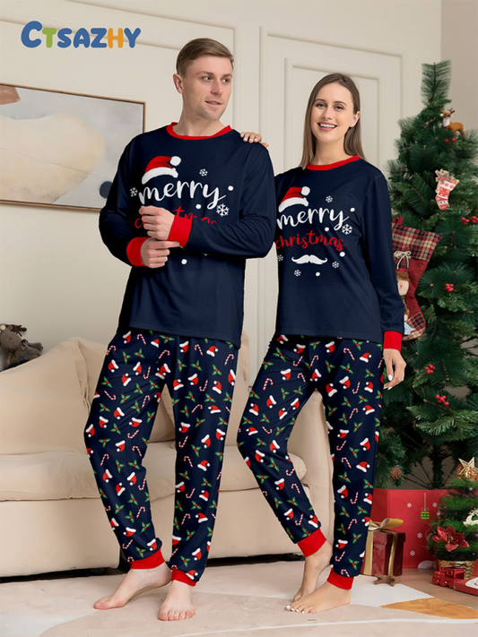 Pajamas Family Set - Merry Christmas Pajamas Family Set