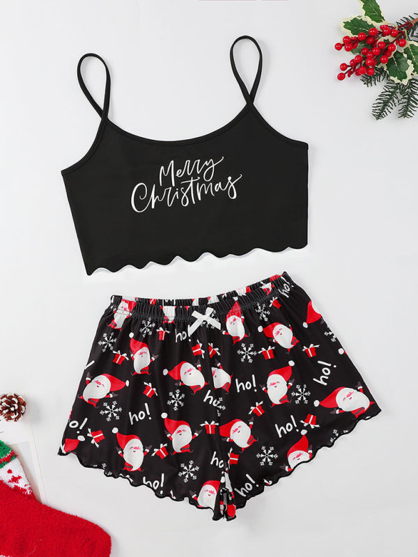 Pajamas - Santa Baby Holiday Pajama Set Christmas Loungewear