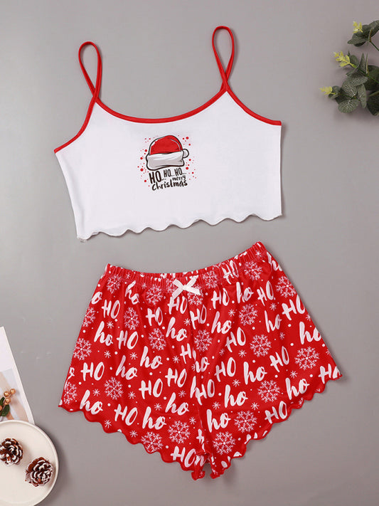 Pajamas - Santa Baby Holiday Pajama Set Christmas Loungewear