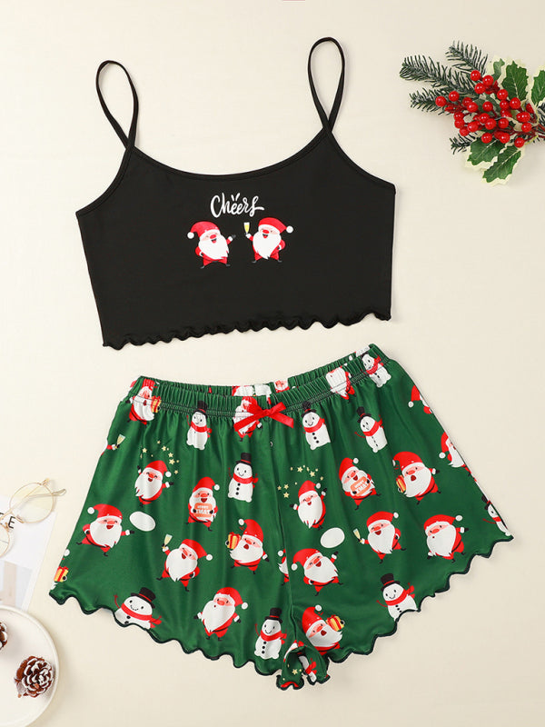 Pajamas - Santa Baby Holiday Pajama Set Christmas Loungewear