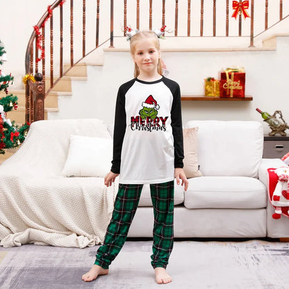 Pajamas Set- Grinch Matching Family Christmas Sleepwear Reindeer Pajamas 2 Piece Set- - Pekosa Women Clothing