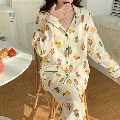 Pajamas Set - Women's Cotton Pajama Set Hypoallergenic Sleepwear