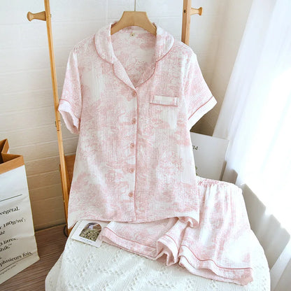 Pajamas Set - Women's Cotton Pajama Set Hypoallergenic Sleepwear