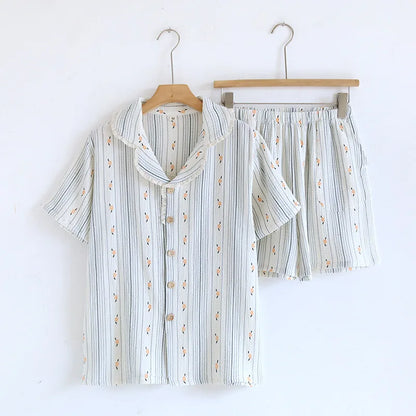 Pajamas Set - Women's Pure Cotton Pajama Set Soft Sleepwear