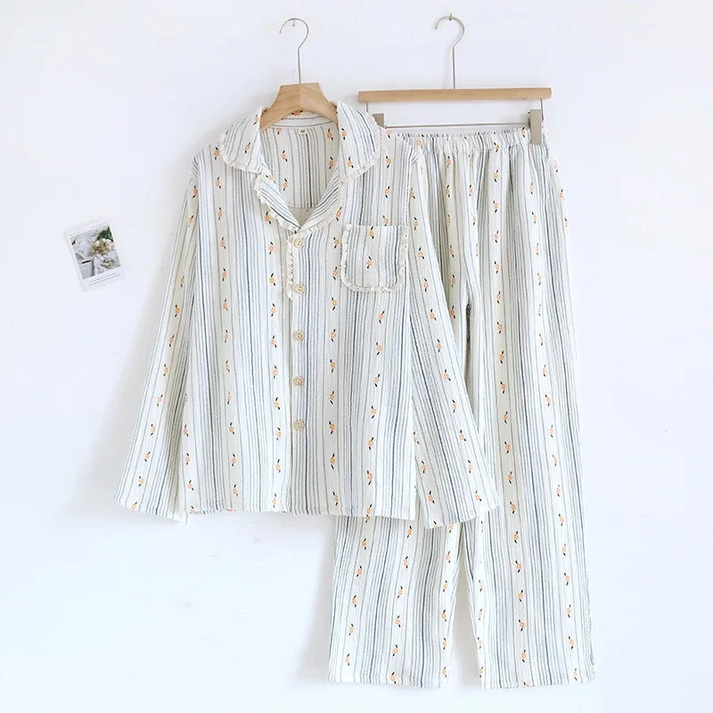 Pajamas Set - Women's Pure Cotton Pajama Set Soft Sleepwear