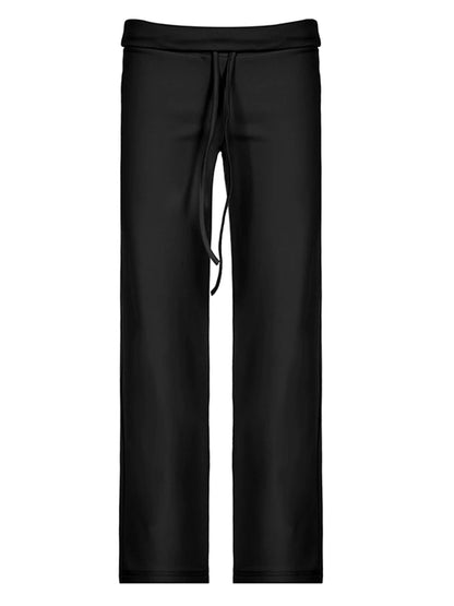 Pants - Comfy Lounge Pants with Wide Waistband