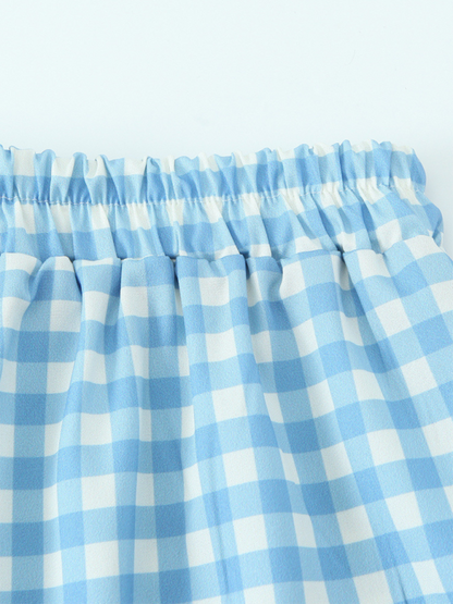 Pants - Lounge Gingham Pants for Relaxing Days