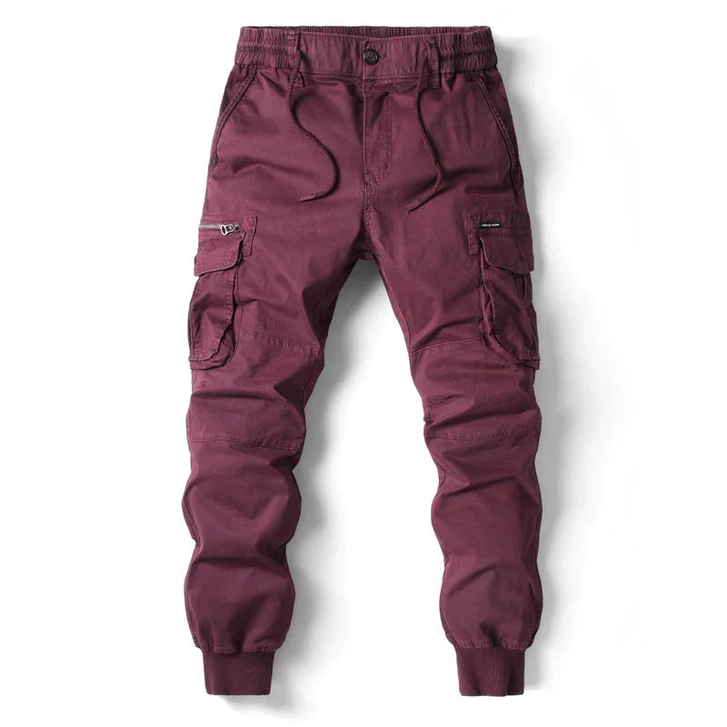 Pants- Tactical Cargo Pants for Every Adventure- 8017 Wine- Pekosa Women Fashion