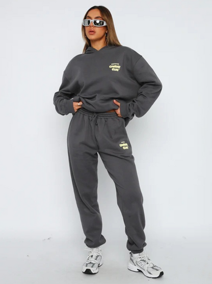 Pants & Tops Matching Sets - Trendy Sporty Pants & Hoodie Matching Set