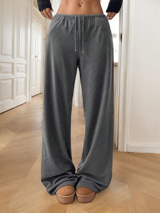 Pants - Wide-Leg Lounge Pants for Women